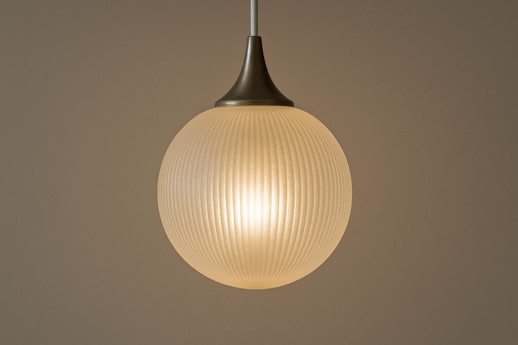 Bild på en klassisk taklampa i en liknande stil som de från Olle Alberius.